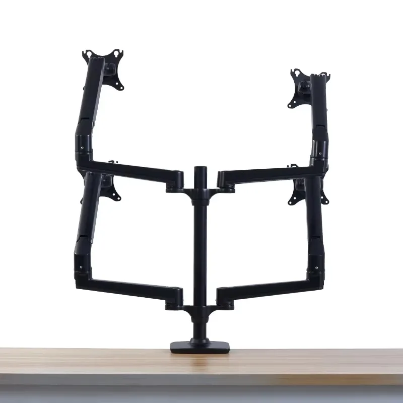 Multi Vertical Monitor Stand Wall Mounted Bracket Hot Sale Best Quality Monitor Stand Four Screen Computer Stand