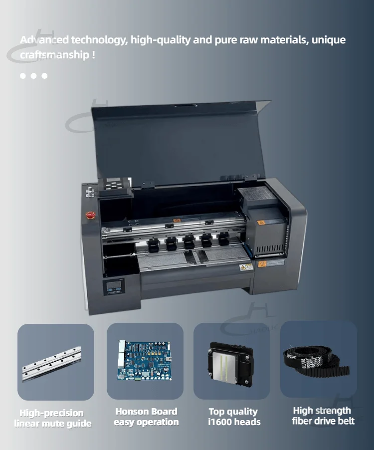 Hot Sale DTF Printer A3 24inch With Dual i1600 XP600 heads T-Shirt Label Heat Transfer DTF Printer Vertical DTF Shaker