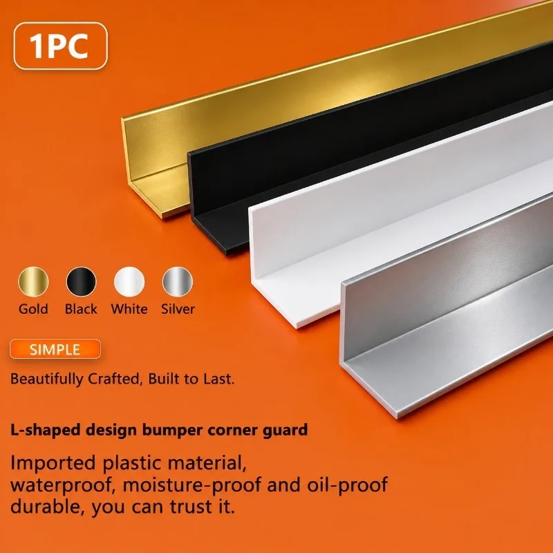 1PC 2M Self-Adhesive Floor Gap Cover Strip, Flexible PVC Transition Trim for Flooring Seams, Easy Cut Home Floor Repair
