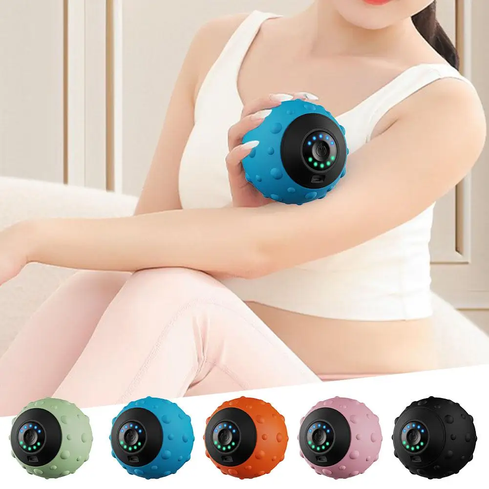 Electric Massage Ball Health Care Fascia Ball Muscle Fitness Vibrating Relaxation Exercise Yoga Massager Fitness Yoga Boay A1K1