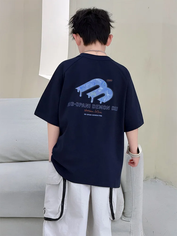 t-shirt-sportif-a-manches-courtes-en-pur-coton-pour-garcons-vetements-pour-enfants-marque-tendance-nouvelle-collection-ete-pour-enfants-moyens-et-grands