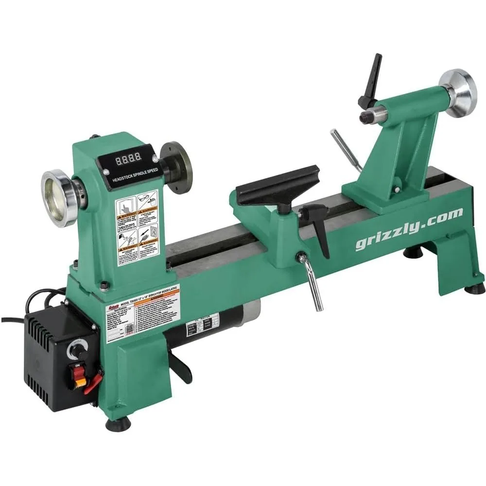 

T25920-12" X 18" Variable-Speed Benchtop Wood Lathe 12" of Turning Radius and Spindles Up To 16-1/2"