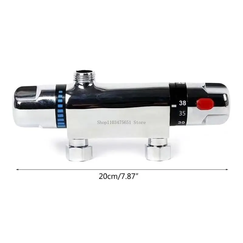 خلاط ثرموستاتي للتحكم في مستوى المياه، صنابير خلاط دش معدنية مثبتة على الحائط #6