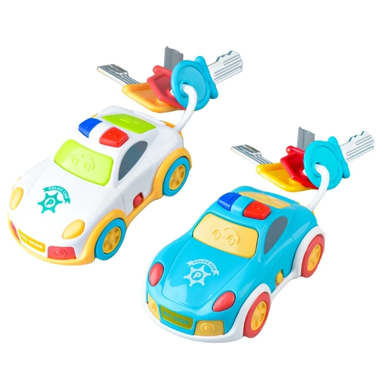 Electric Simulation Car Key Toy for Boy and Girls Birthday Gift with Battery Powered Simulation Car with Light and Sound