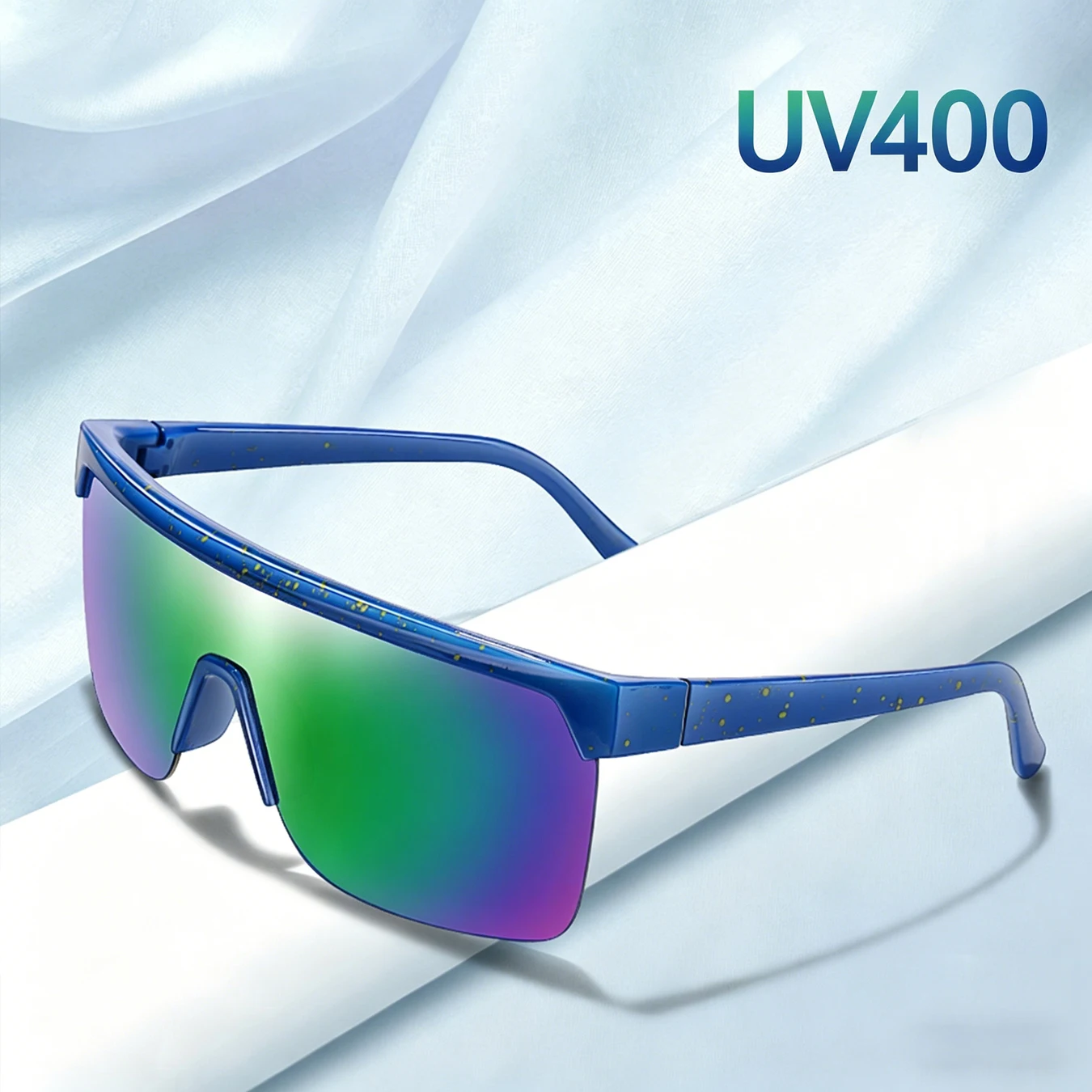 Unisex-Sonnenbrille, quadratisch, UV400, winddicht, für Outdoor-Sportarten, Radfahren, Reiten, Wandern, Schutzbrille, Fahrbrille für Männer und Frauen