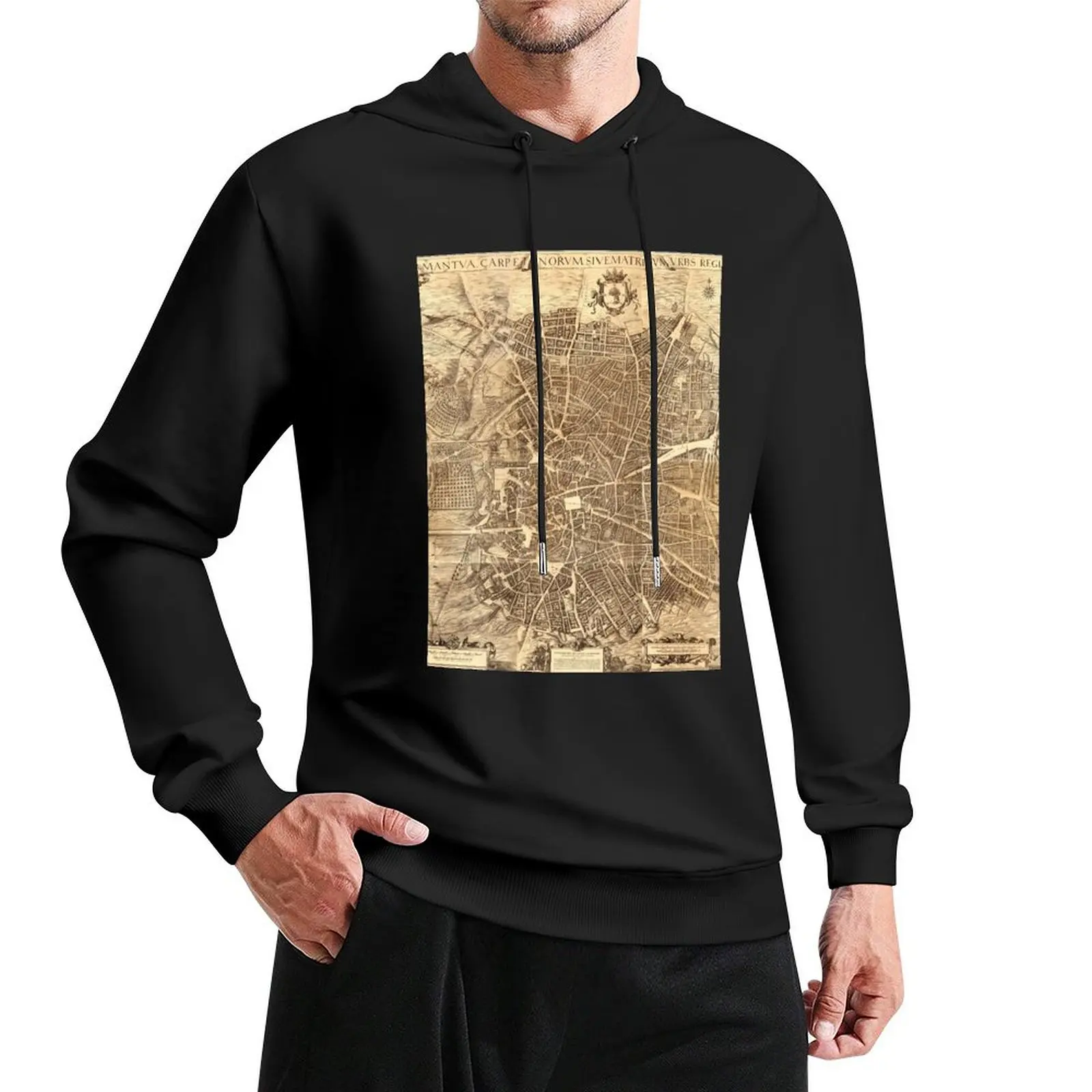 

Madrid City Map, 1656 by Don Pedro Teixeira Pullover Hoodie fashion men man hoodie