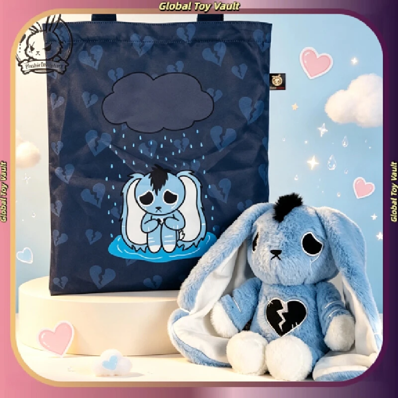 Plushie Dreadfuls Depressed Plush Rabbit Soft Blue Broken Heart Design Stress Relief Comfort  Stuffed Plush Toy enthusiasts Gift