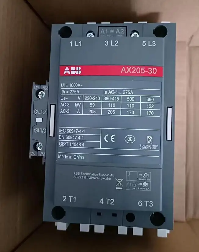 ABB contactor AX205-30-11-80 * 220-230V50Hz/230-240V60Hz