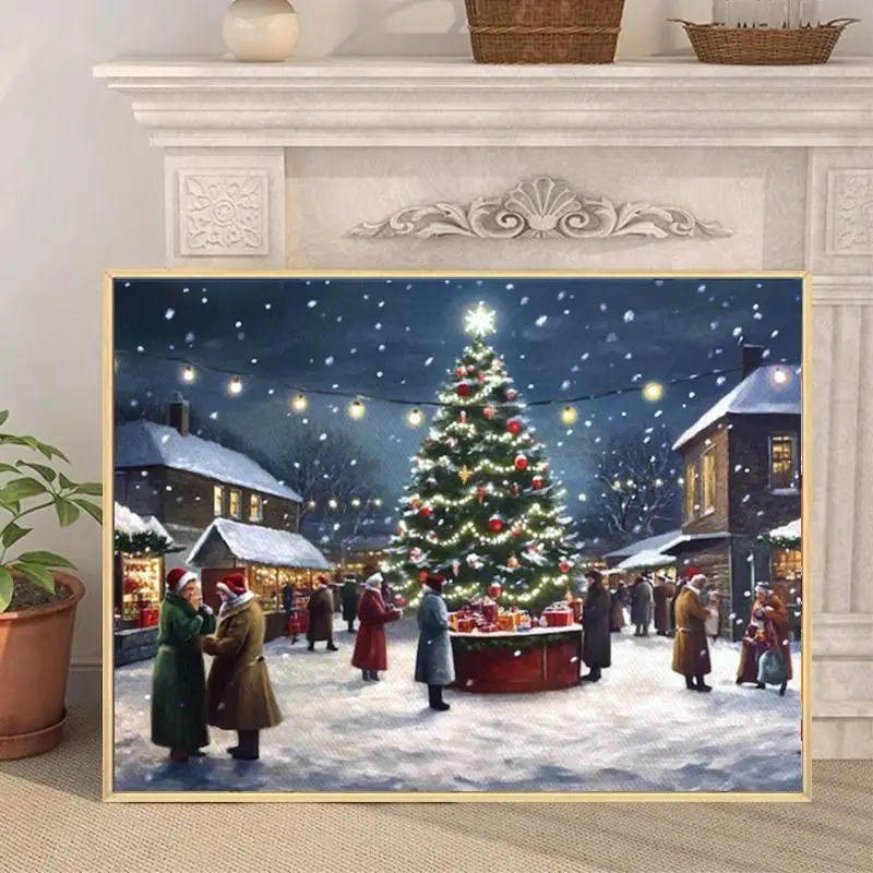 

4803571 Digital oil painting living room decorative painting sofa background wall hanging painting