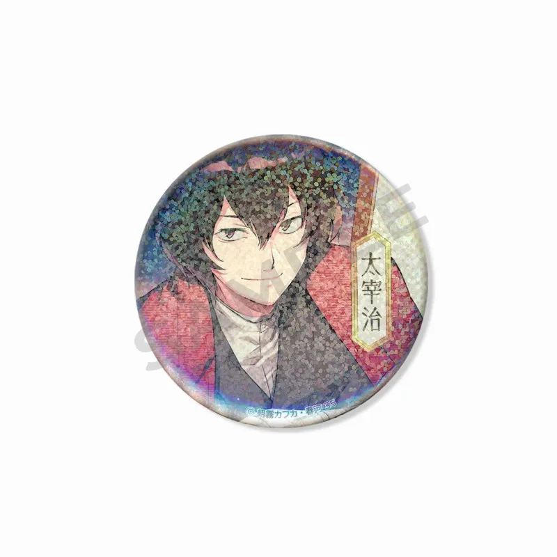 Classic Anime Character Acrylic Badge Funny Osamu Dazai Figure Cartoon Brooch Backpack Clothes Accessories Lapel Pin Friend Gift