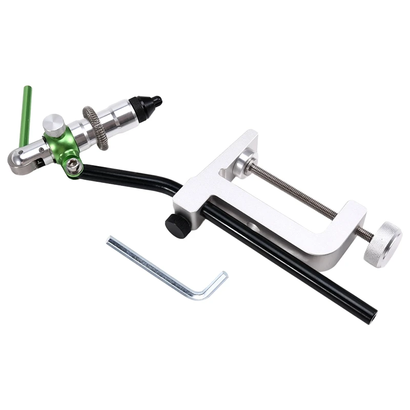 

360 ° Вращающиеся тиски с C-образным зажимом, вспомогательные тиски с крючком, тиски из закаленной стали, тиски для завязывания мушек, инструмент для изготовления рыболовных приманок