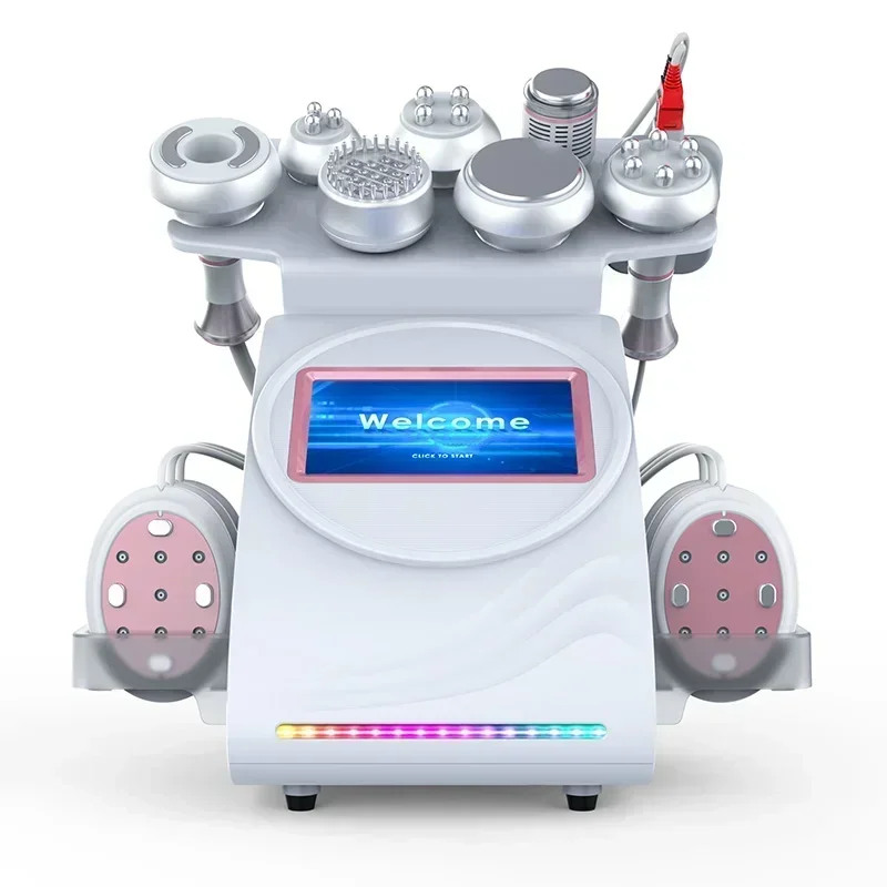 

RF The Latest 9 In 1 80k Ultrasonic Cavitation Vacuum RF+EMS Laser Weight Loss Machine Suitable for Home and Business