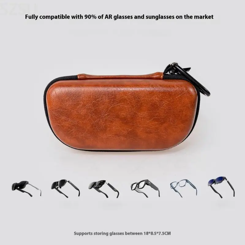 SZSU Travel Ready Shockproof Eyewears Case with Meshing Pockets Large for XREAL