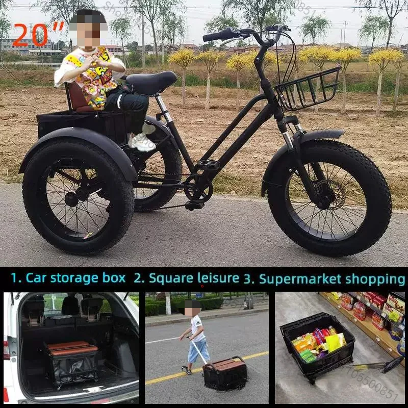 Tricycle Multifunctional Seat Pull Car Removable Tricycle kids Seat Car Basket Storage Basket Takeaway Car Basket