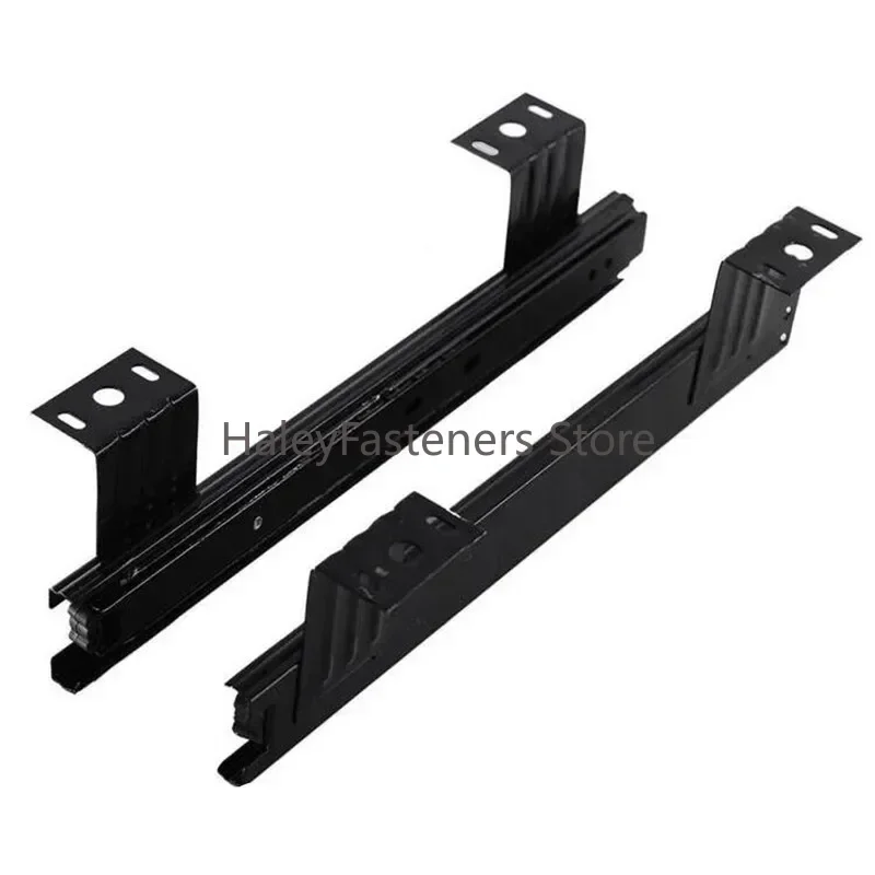 

2 шт./пара, 10-12 дюймов, трехсекционные направляющие для шкафов, направляющие для клавиатуры компьютера, буферные направляющие, кронштейн, 25 см/30 см, направляющая для скольжения, опорный ролик