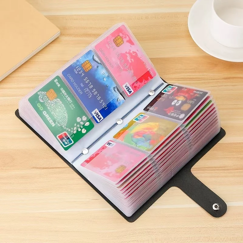 

Multi-Card Slot Large Capacity RFID Credit Card Holder Anti-Demagnetization Anti-Theft Wallet For Men And Women