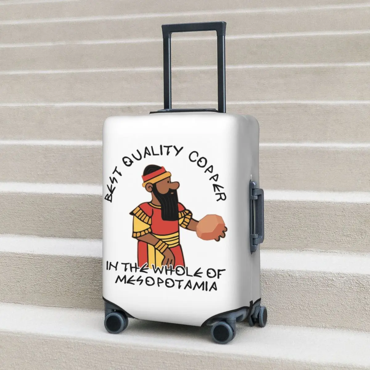 

Ea Nasir Complaint Tablet Copper Merchant Suitcase Cover Protection Elastic Travel Luggage Protector Covers for 18-32 Inch