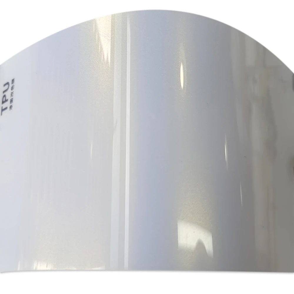 الذهب الأبيض بيرليسسينت الطلاء حماية الفيلم الملونة TPU التمويه الفينيل التفاف السيارات سيارة شاحنة التفاف #3