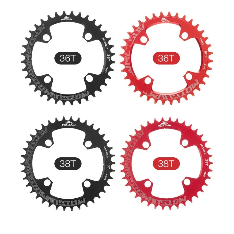 

Положительный и отрицательный зубчатый диск для горного велосипеда 96 + 94BCD, однодисковые аксессуары для велосипеда, односкоростной зубчатый диск, детали велосипеда