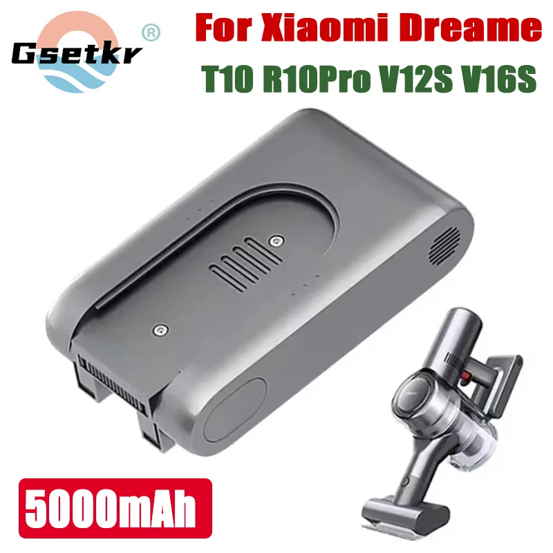 Vacuum Cleaner Battery for Xiaomi Dreame Vacuum Cleaner 5000mAh T10 V12S V16S R10Pro Xiaomi Mijia Dreame Replacement Battery