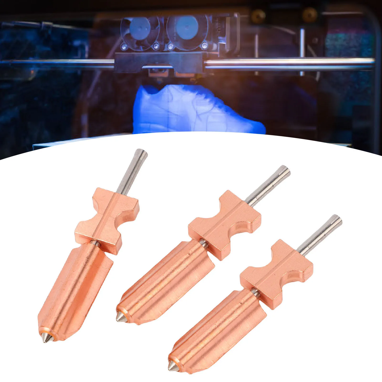 

3PCS Upgrade All Metal Hotend Nozzle for FlashForge AD5X 3D Printer 0.25mm 0.4mm 0.6mm Quick Detachable