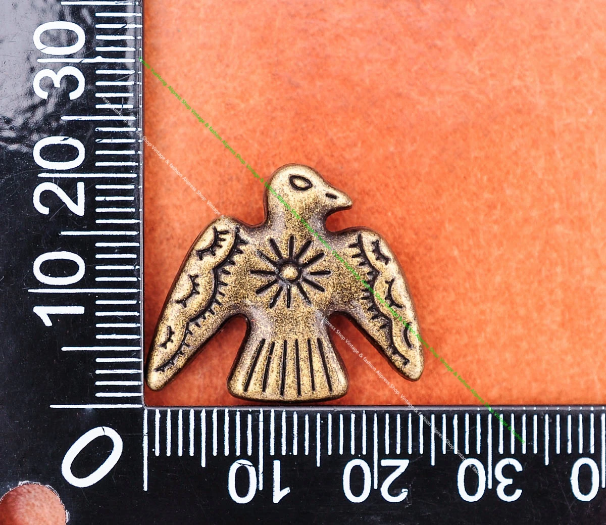 20 Stück 24*21mm Vintage Silber Original Ethno Südost Indische Kunst Sonne Donner Vögel Lederhandwerk Gürtel Schmuck Concho Screwback – Detail 16