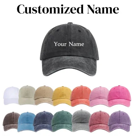 Custom Embroidered Baseball Cap Custom Made Personalized Text Hat For Men Women Custom Print Hat Men Text Hat Adjustable