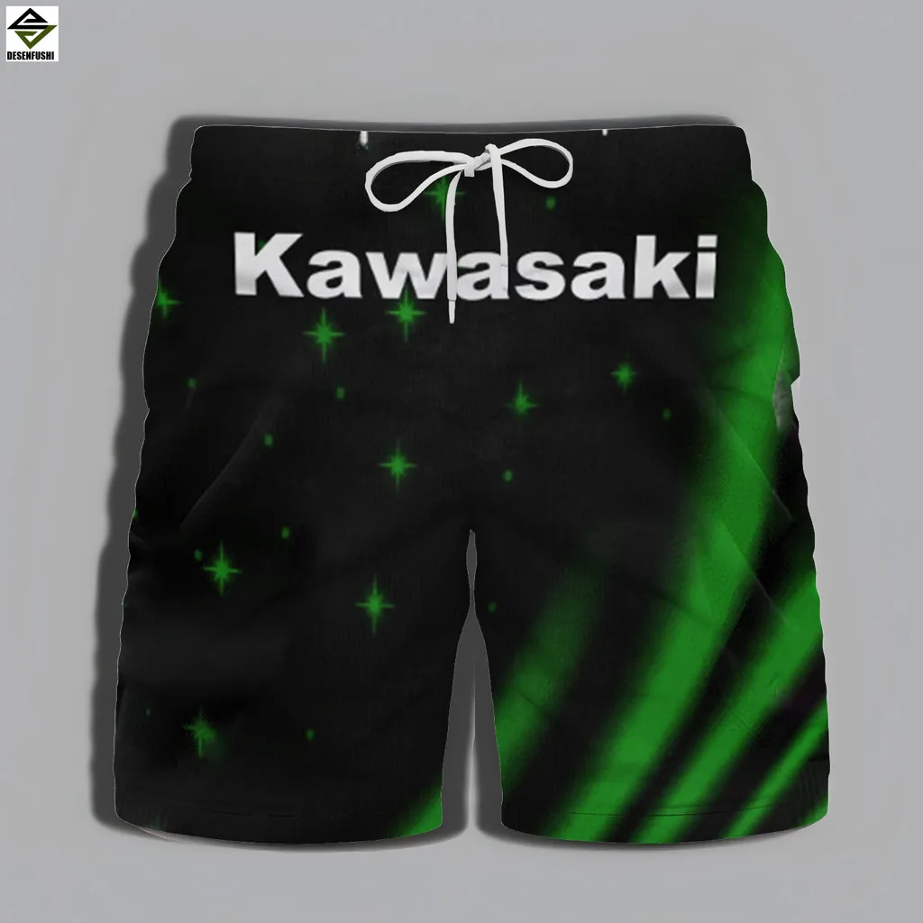 

Summer and Autumn New Kawasaki Trendy Men's Street High-quality Kawasaki Shorts, Outdoor Sports Quick-drying Casual Men's Shorts