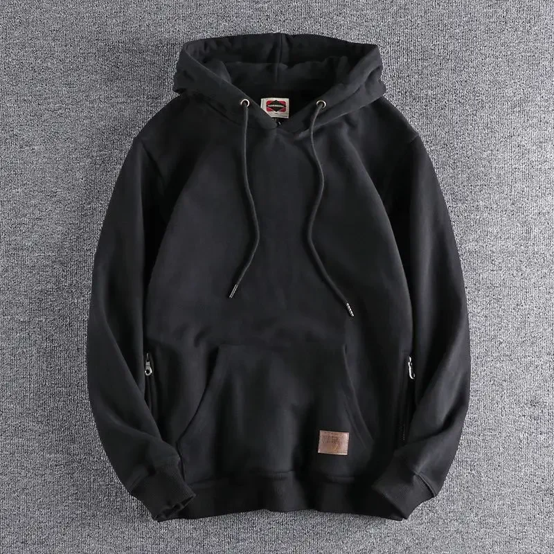 

Solid Male Hoodie Y2k Vintage Autumn Winter Designer Cheap Loose Men's Hooded Sweatshirt Welcome Deal High Quality Aesthetic Emo