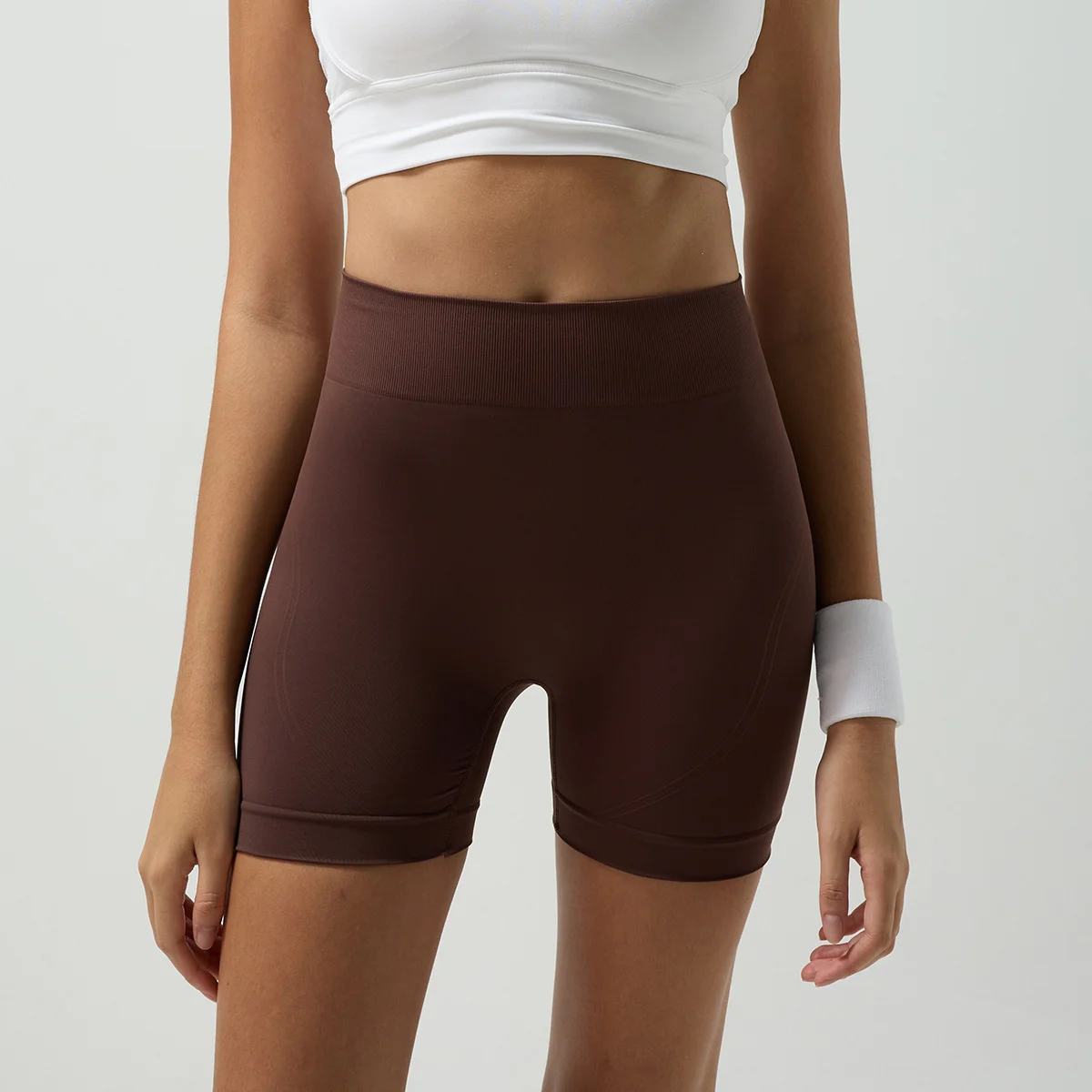 AliExpress NONE High Waisted Biker Shorts for Women Tummy Control Fitness Athletic Workout Running Yoga Gym Shorts