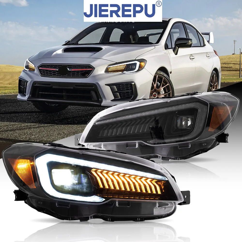 

1Pair Turn Signal Amber FULL LED Headlights Fits For Subaru WRX&WRX STI 2015-2021 Animation