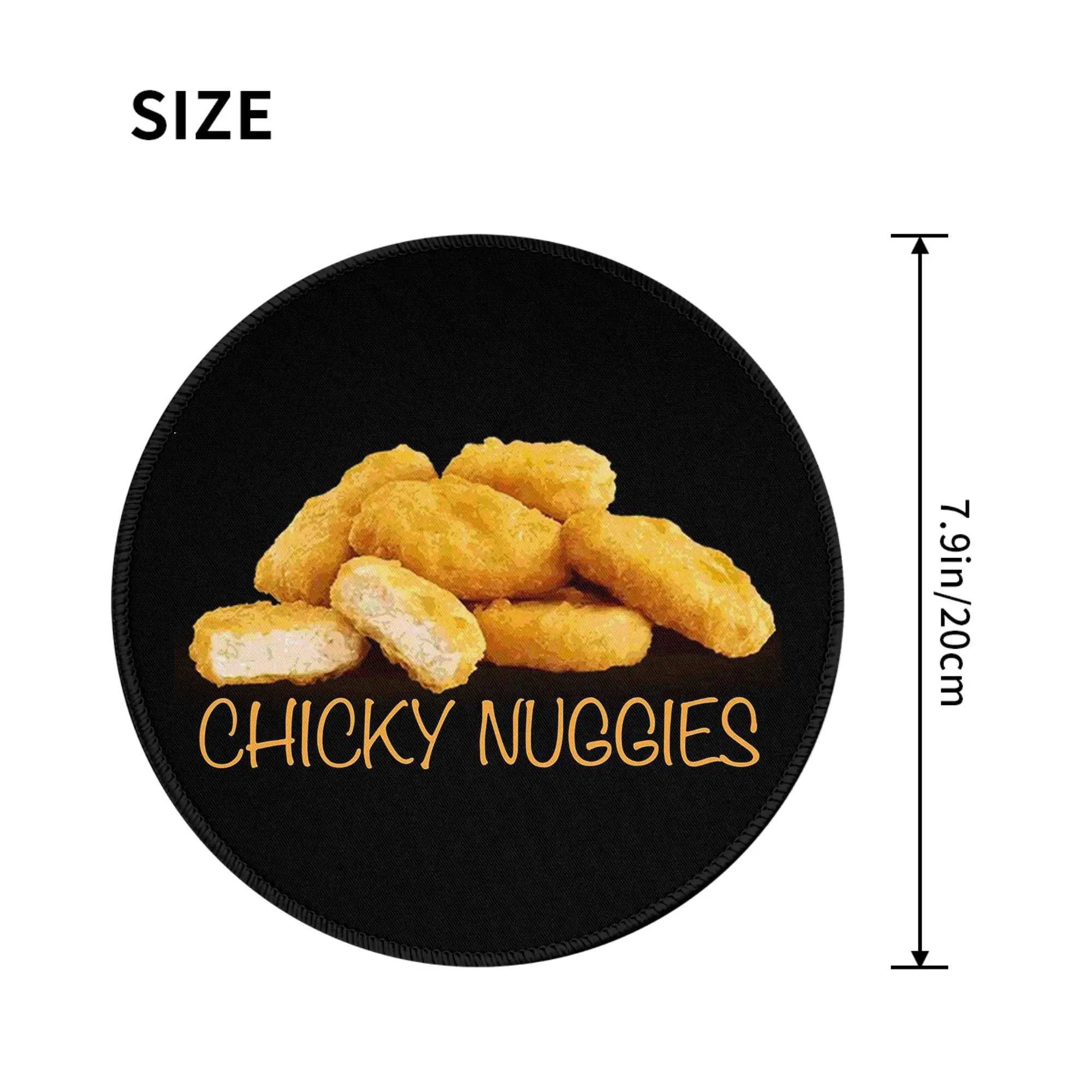 Tasty Chicken Nuggets Mouse Pad Computer Keyboard Mouse Mat Gaming PC Laptop Desk Mat Office Accessories Table Mats