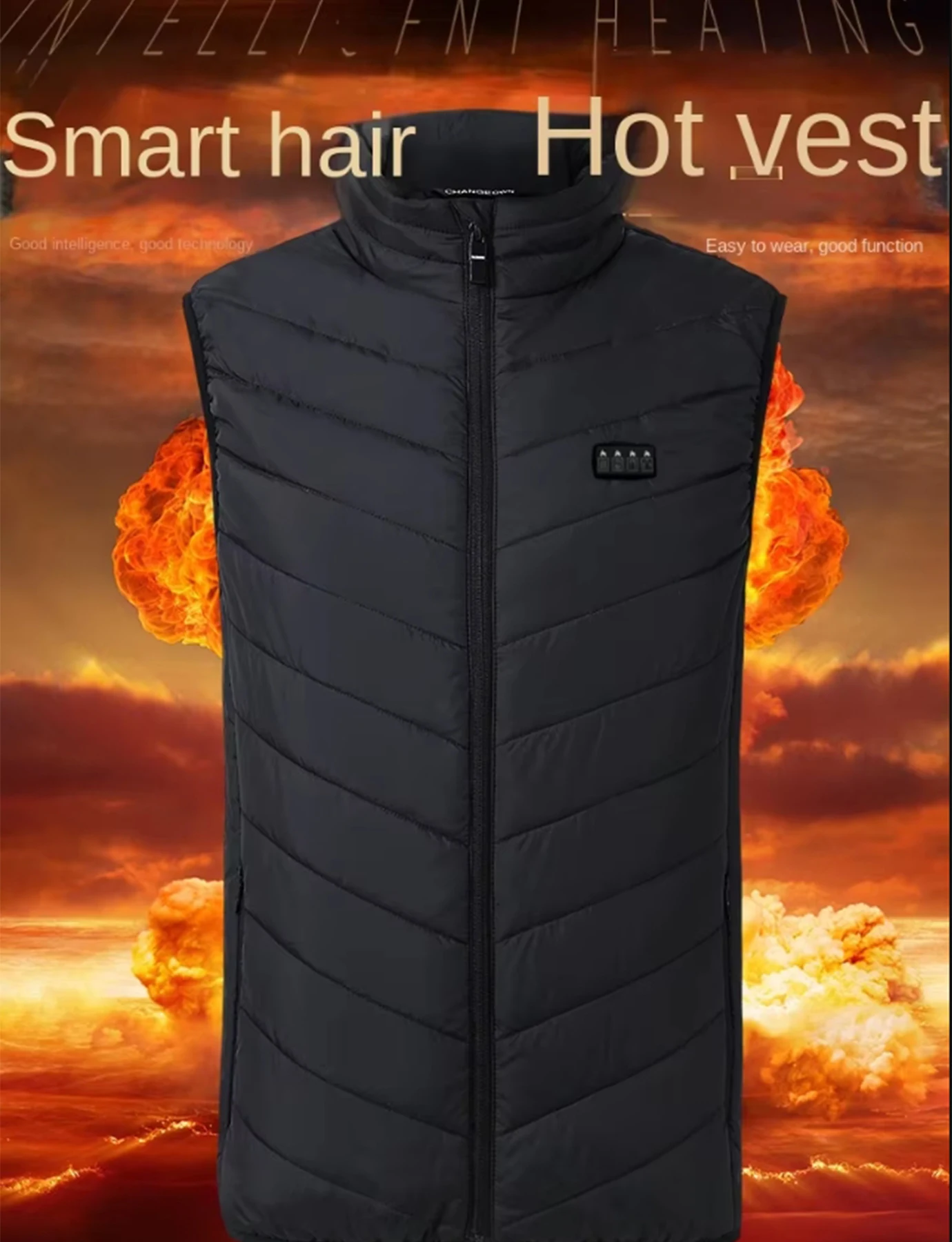 21 พื้นที่ฤดูหนาว Heated Vest เสื้อแจ็คเก็ตรถจักรยานยนต์สําหรับชายเสื้อแจ็คเก็ตสตรีอุ่นเครื่องทําความร้อนอุ่นเสื้อกั๊ก USB เครื่องทําความร้อนเสื้อแจ็คเก็ตยุทธวิธี Coat