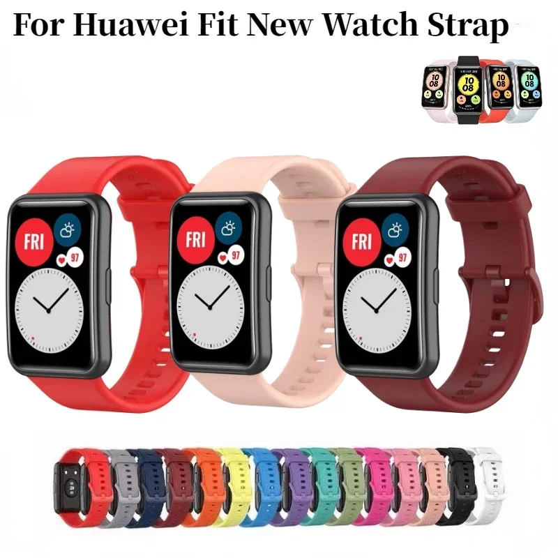 Silicone Strap For Huawei Watch Fit Original Smartwatch bracelet wristband protective case for Huawei