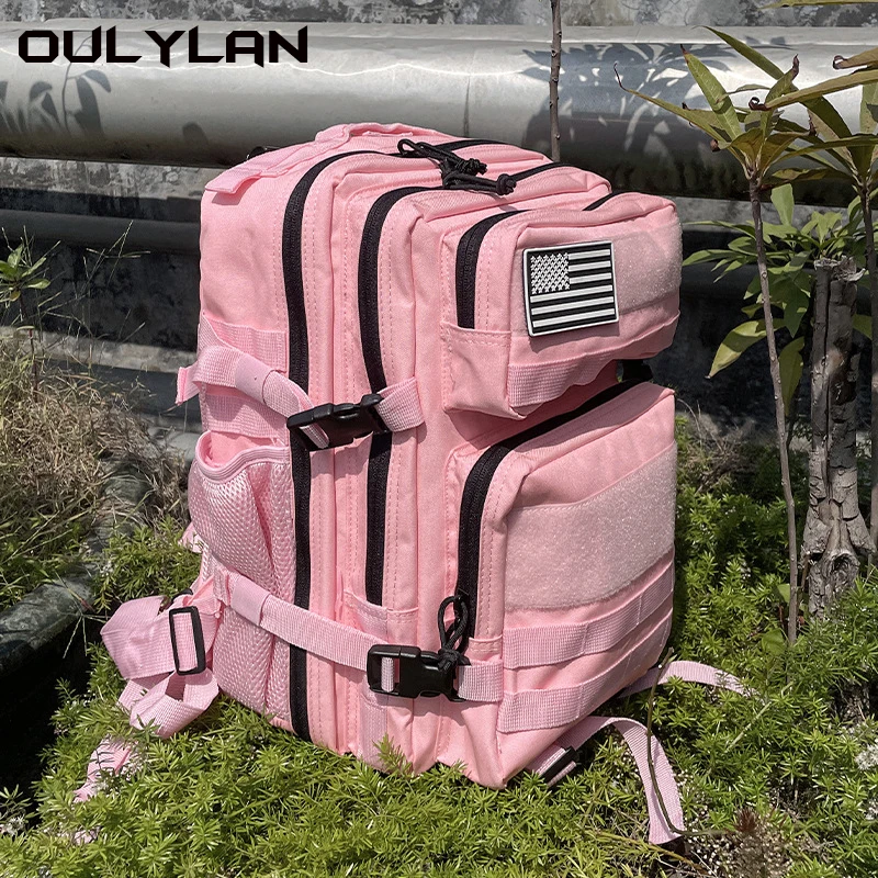 

Oulylan 25L/45L Outdoor Camping Camo Travel Bag Mountaineering Hiking Multifunctional Large Capacity Backpack Tactical Backpack