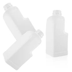 3 Pcs 2l Food Plastic Bucket Oil Jug Milk Carton Water Bottle Coffee Storage with Caps Containers Ergonomic Handle Sealing