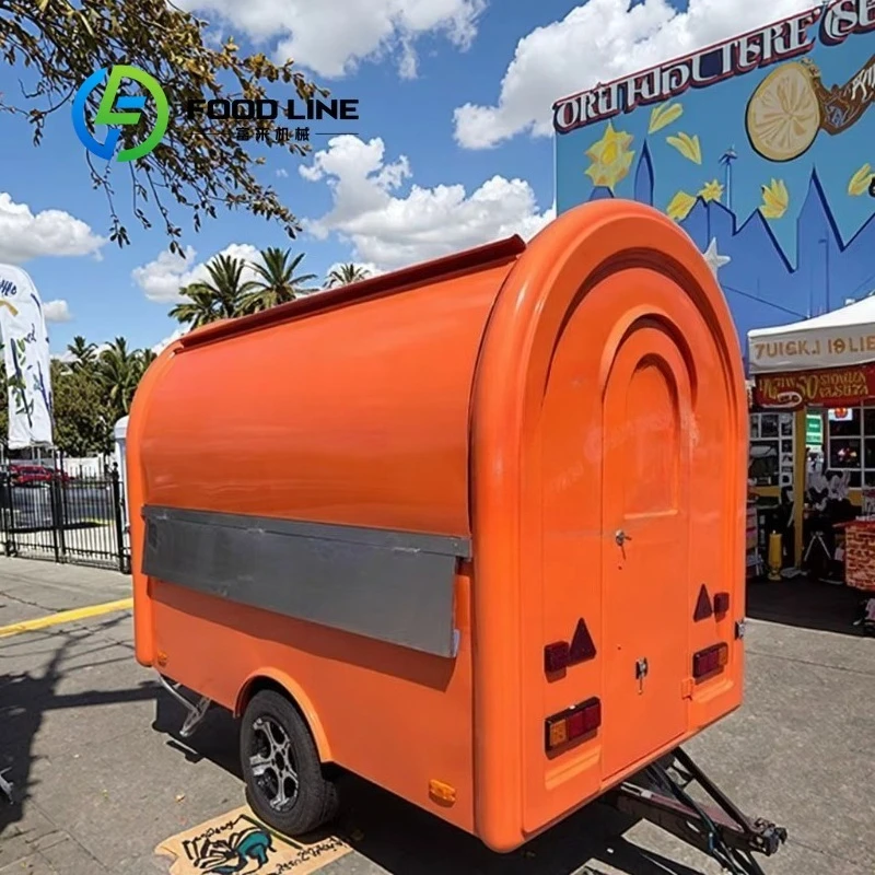 Customized Fully Equipped Mobile Food Cart With Small Kitchen For Ice Cream Coffee Fast Food Street Truck Startup Business