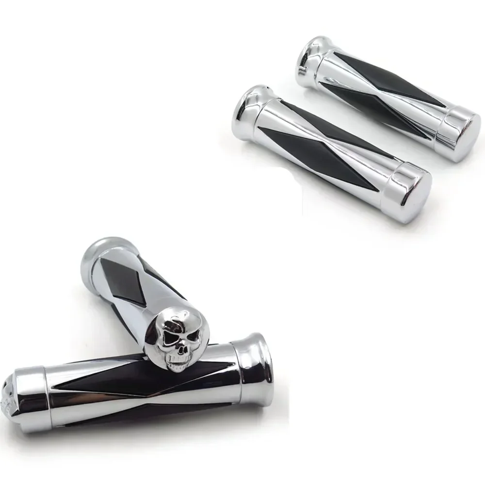 

Motorcycle Parts SKULL 22MM Grips Handlebar Grips For Harley Davidson Softail And Universal Model