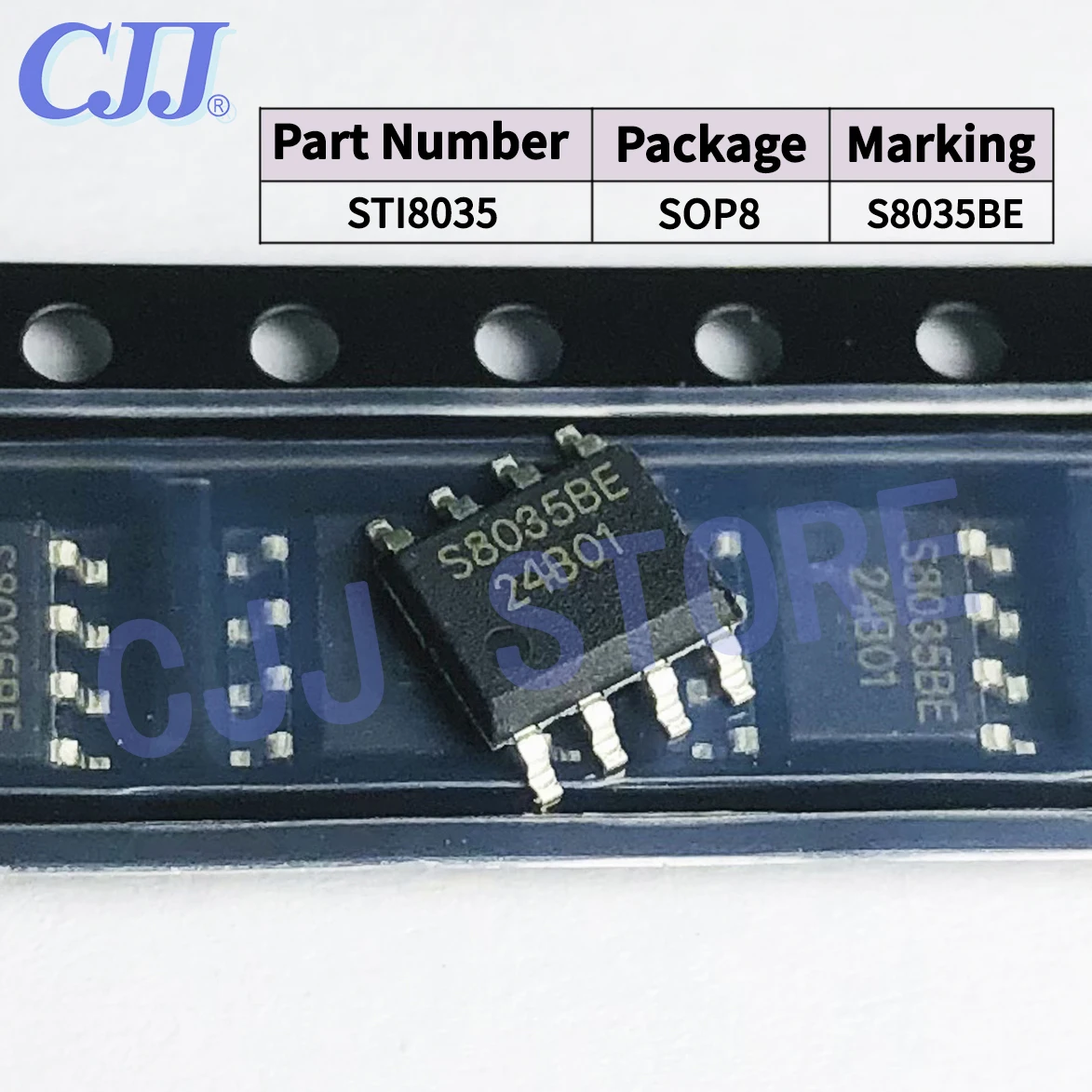 

1~3000PCS/Lot S8035BE Marking STI8035 SMD IC SOP8 new and original