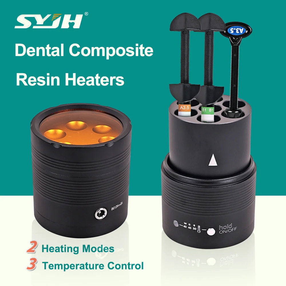 Dental Composite Heater 3 Temperature Control Resin Softener Heater with Light Filter Cover for Resin Protection Dentist Tools