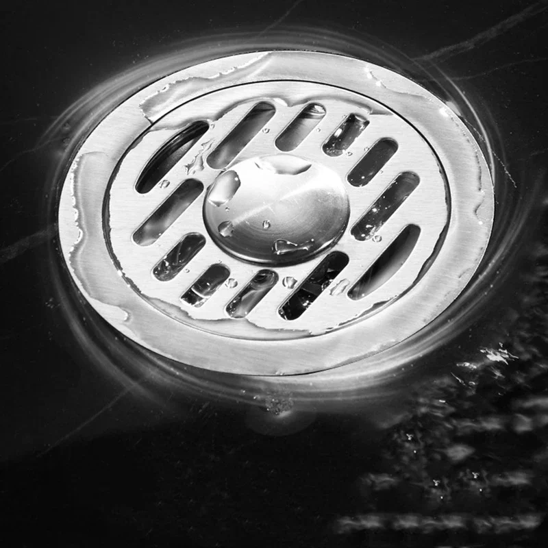 304 Stainless steel Floor Drains Anti-odor Drainer Shower Strainer Cover Bathtub Ground Leakage Bathroom Hardware Accessories