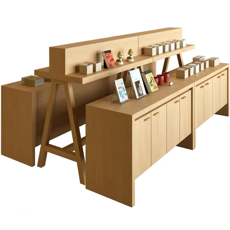 Bookstore display stand Specialty tourism merchandise display case general merchandise store display case