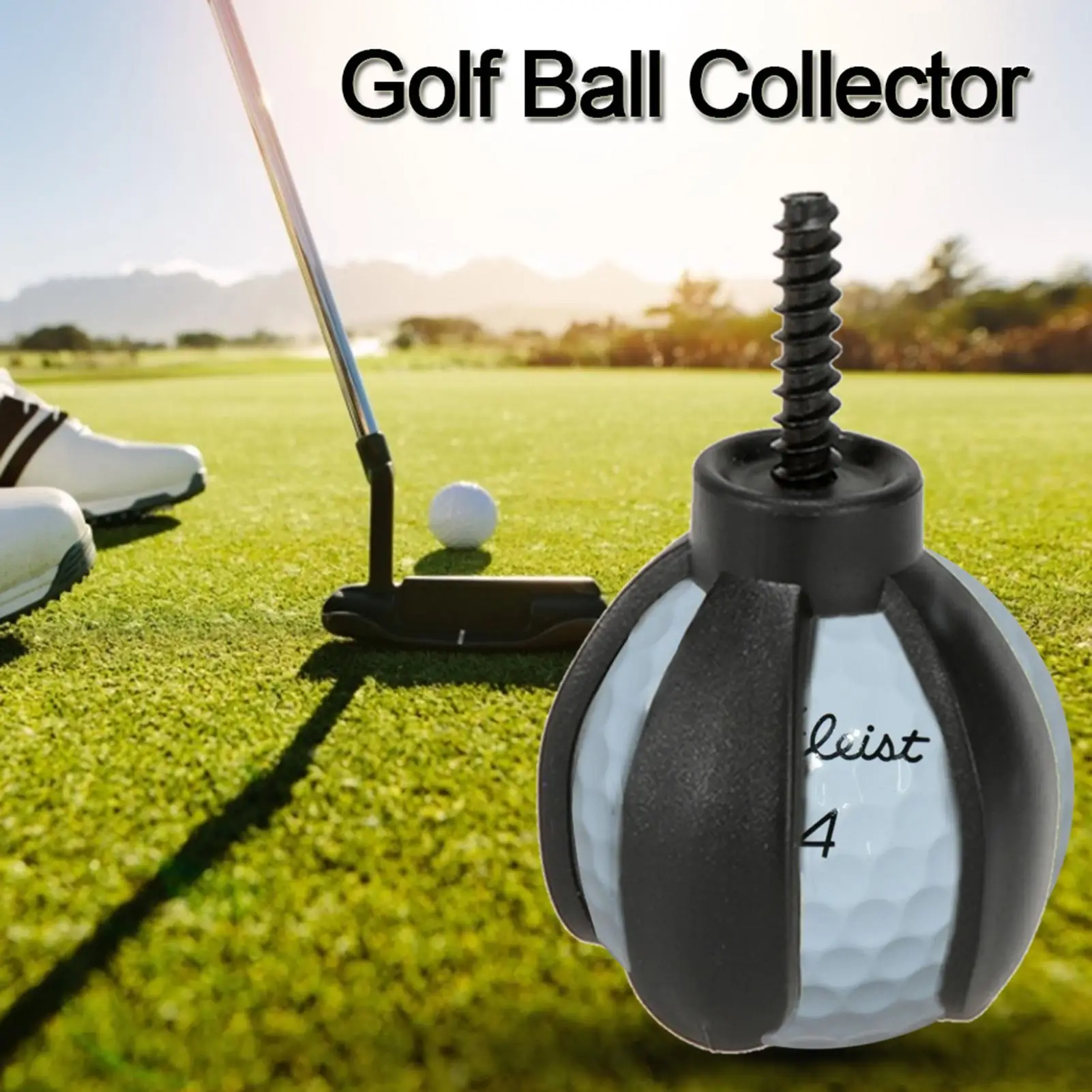 

Golf Ball Pick Up Tool Ball Pick Up Retriever Grabber Claw Sucker Tool for Putter Grip 4 Prong Professional Golf Accessories