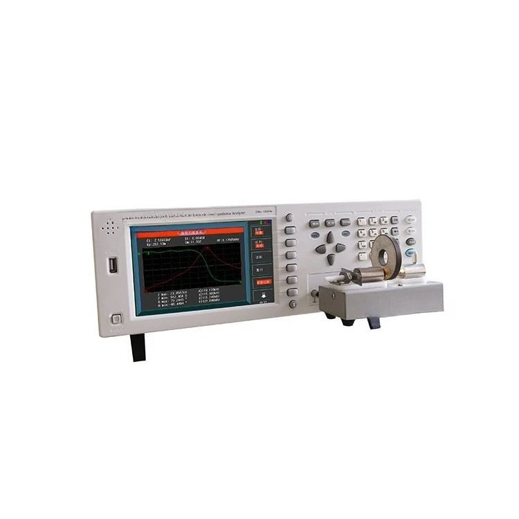 Impedance analyzer resonant frequency transducer piezoelectric ceramic capacitive ultrasonic guide
