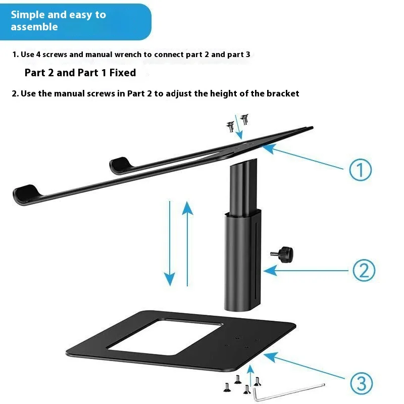 Lifting Game Computer Stand Desktop Vertical Adjustment Type Heat Dissipation Aluminum Alloy Notebook Lifting Type