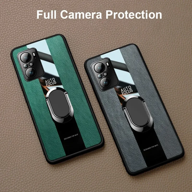 Luxury Leather Ring Phone Case For Xiaomi Mi 9T 10T 11T Pro 11 Lite 5G Ne Civi 11i Redmi K40 Note 9T 9S 10S 9 10 Pro Cover Case