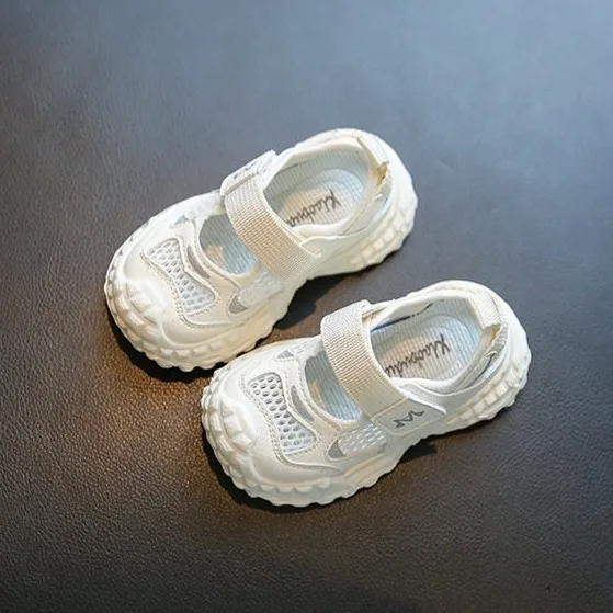 Summer Children Mesh Clunky Sneakers Boys Girls Breathable Hollow Casual Shoes Kids Cool Beach Shoes - view 3