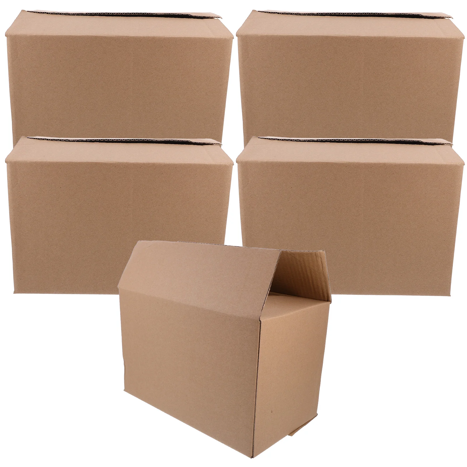 

5 Pcs Corrugated Shipping Boxes Large Size Cardboard Packaging Cartons Eco Friendly Foldable Storage Mail Boxes Anti