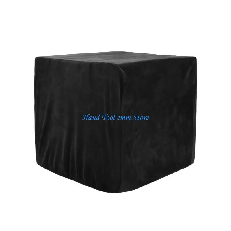 

H37F Elastic Black Spandex Dust Cover Fabric Protective Sleeve for 12inch Records Fit up to 50 LPs in a Single Sleeve