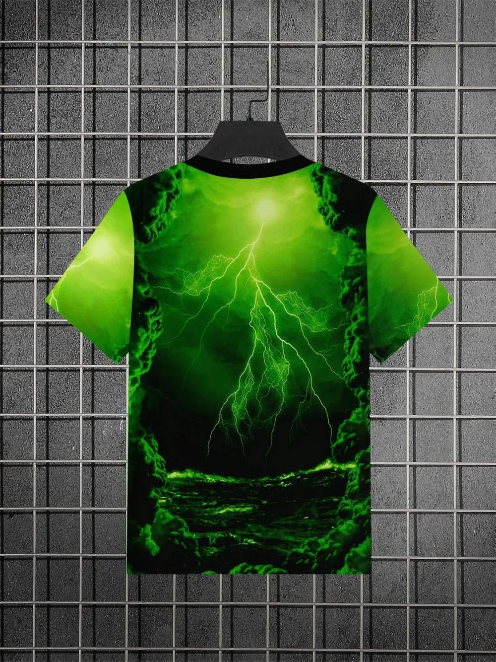 Fashion Multi-color Lightning 3D Print Sport Breath Quick-Dry Men Large-Sized TShirt Outdoor Street Casual Parent-Child Clothing